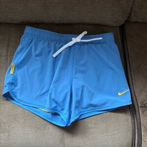 Nike Dri-FIT Shorts Women’s S Blue Livestrong Running Lined Split Track